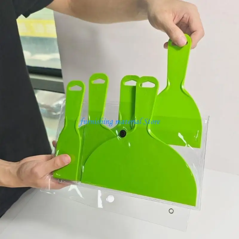 

Y5GD Plastic Putty Scraper Set Including 2 to 10 Inch Tool For Easy Handling In Various Application Easy Handling And Comfort