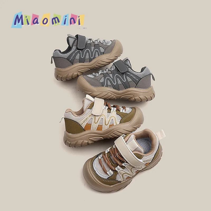 2026 New Autumn Children Shoes For Boys Mesh Breathable Kids Sport Shoes Non-slip Fashion Toddler Girls Sneakers EU 22-31