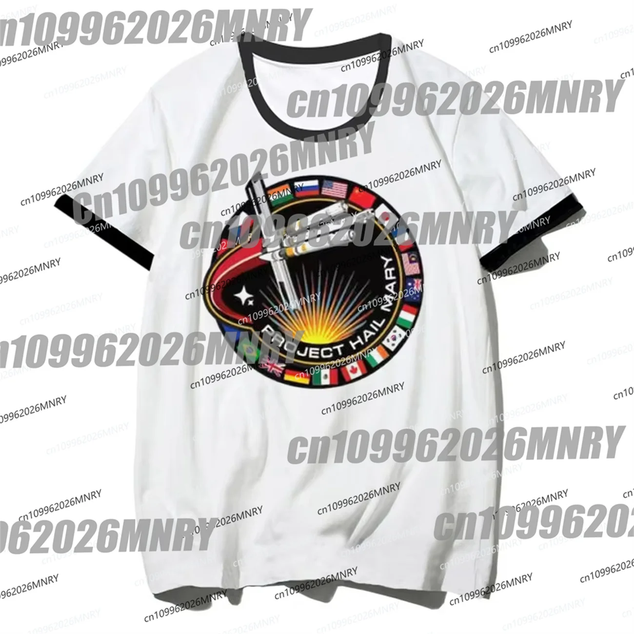 Project Hail Mary Ringer Tee Mission Patch Sci Fi Novel Fan Shirt Retro Space Graphic Tee Unisex Book Lover Kid Men Tshirt