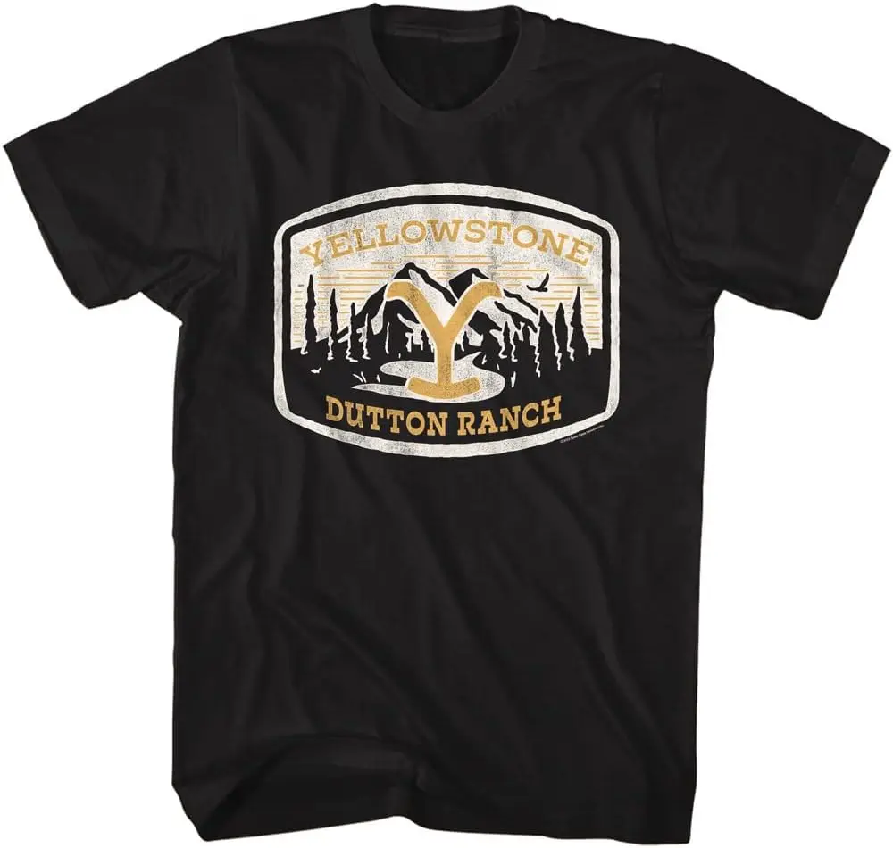 Yellowstone Mens T Shirt Dutton Ranch Adult Short Sleeve T-Shirts Fun Tshirts Graphic Tees