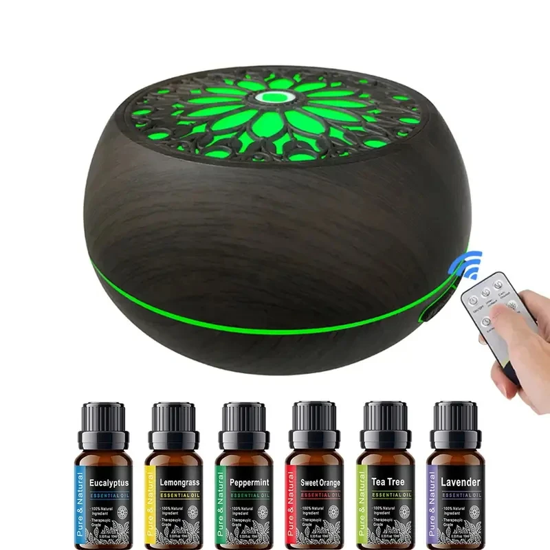 550 مل مرطب وموزع رذاذ بارد |   6 زيوت أساسية، تقنية Soundwave، جهاز تحكم عن بعد، يعمل بمنفذ USB، نظام الفلتر المسبق