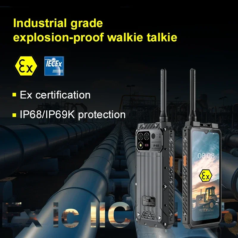 AORO M8 2W DMR Walkie-talkie Rugged Smartphone 9600mAh Big Battery 8g +256g Mobile Phone UHF Cell Phone