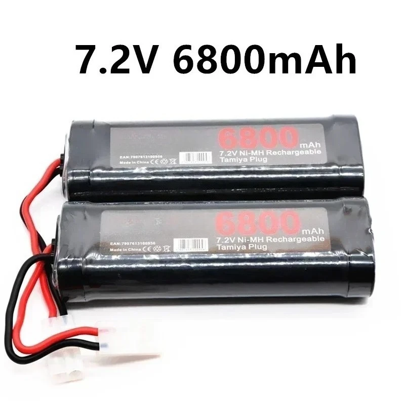 SC6800 7.2V 6800mAh Ni-MH Rechargeable Replacement Battery Pack With Tamiya Plug For RC Car Truck Buggy Boat Tank
