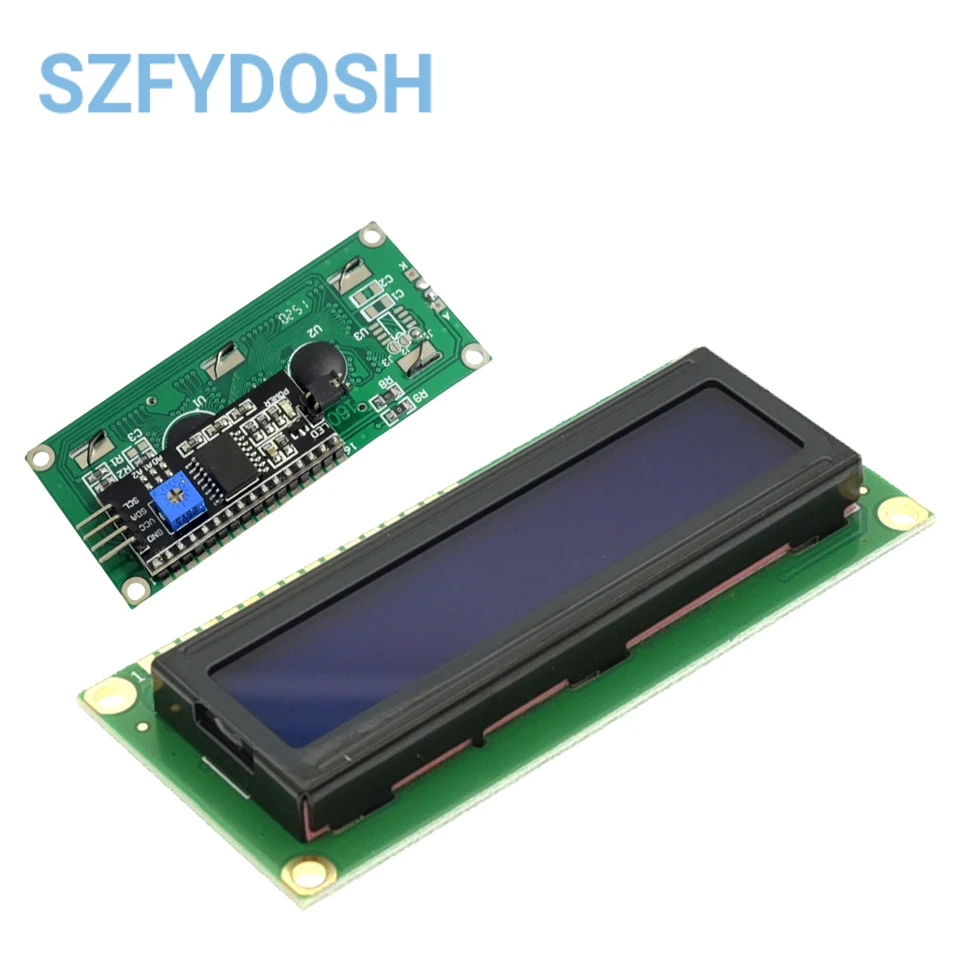 LCD1602 1602 LCD Module Blue / Yellow Green Screen 16x2 Character LCD Display PCF8574T PCF8574 IIC I2C Interface 5V For Arduino