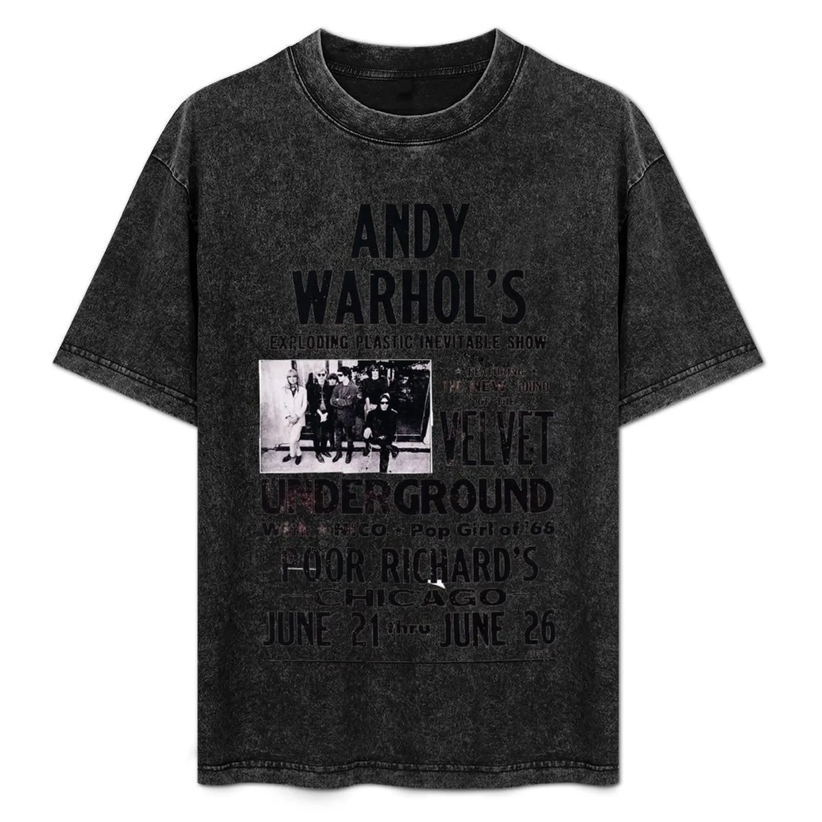 

Andy Warhol and The Velvet Underground T-Shirt Man t-shirt street wear oversizeds plain white t shirts men