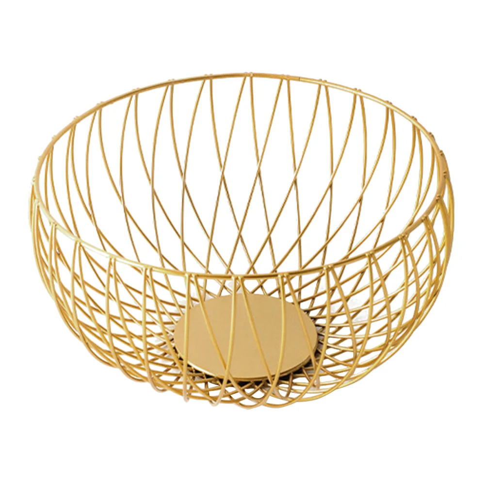 

Metal Wire Design For Kitchen Counter Storage Decorative Bowl Snack Container Iron Wire Fruit Basket