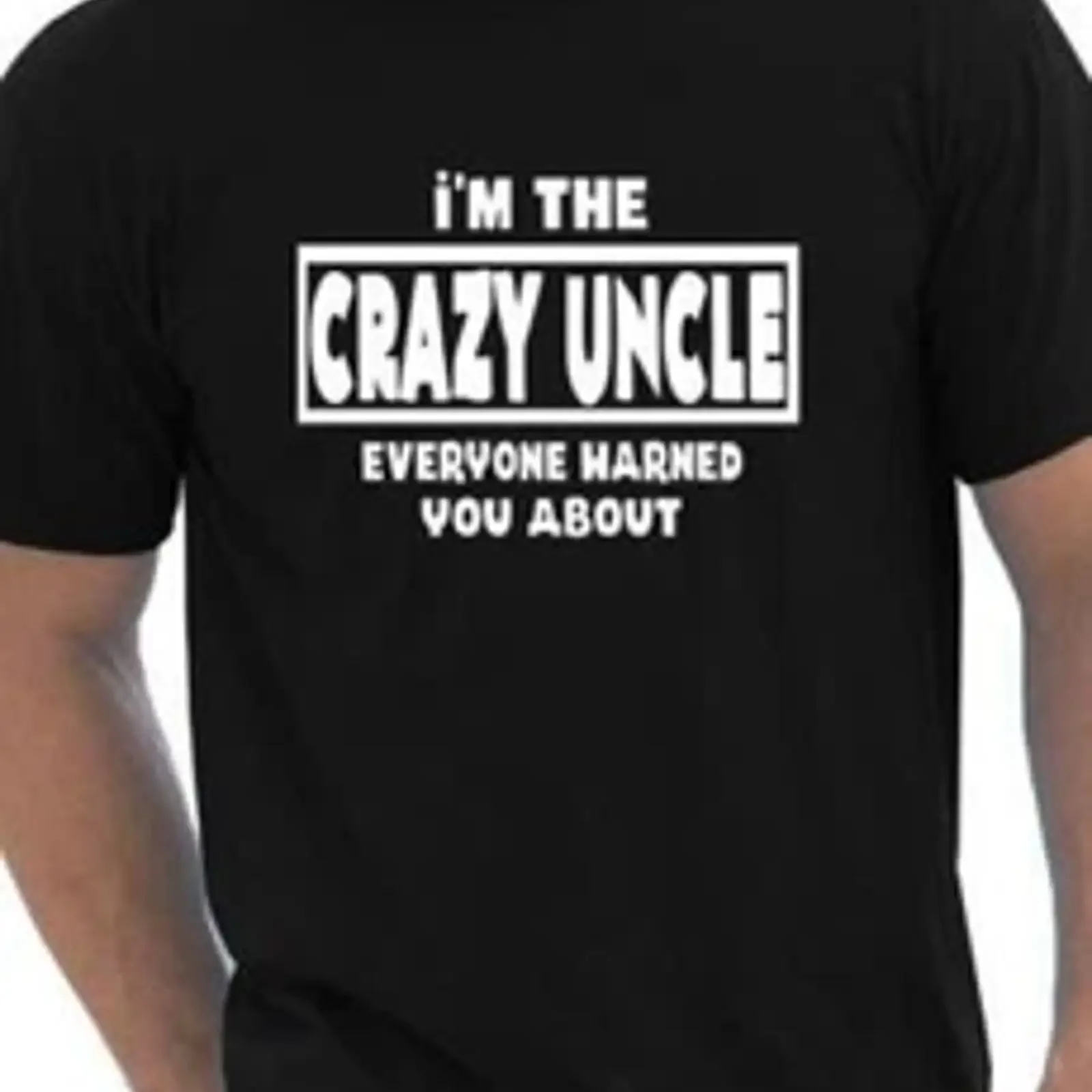 I'm The Crazy Uncle personalisiertes Herren T Shirt Geschenk lustig Größe S XXL vintage Washed streetwear Versatile Unisex