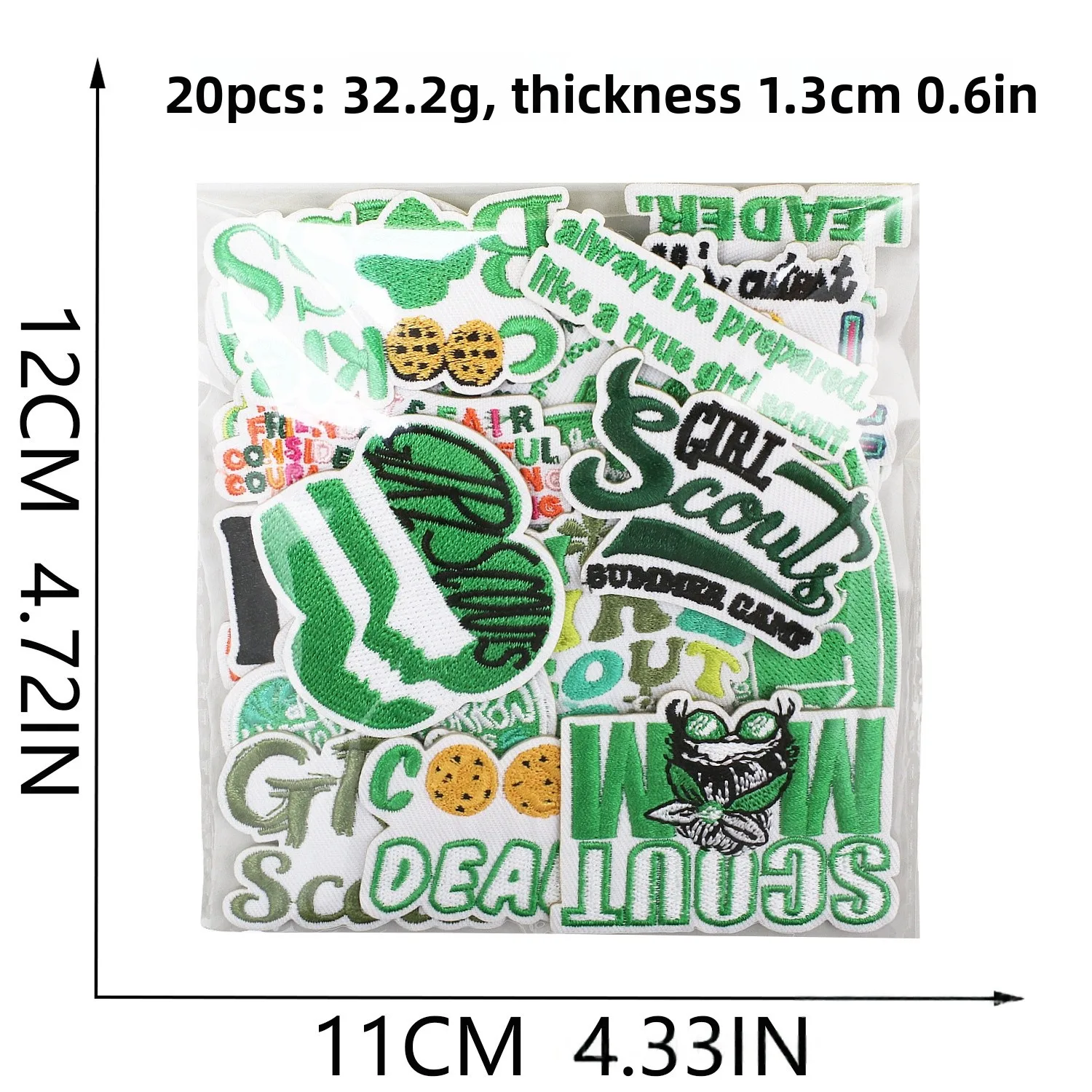 

1/10Pcs Peace Girl Embroidery Cloth Sticker Proud Scout Patch Sticker Clothes Decoration Computer Embroidery Label Wholesale
