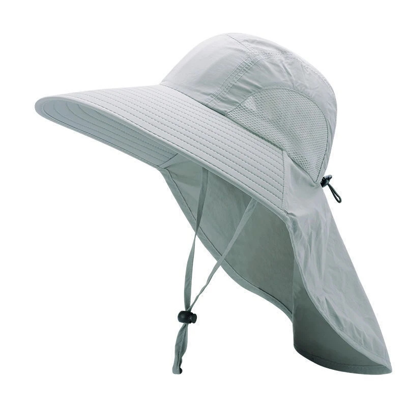 Outdoor Sports Jungle Hiking Hat Fishing Hat Wide Brim Bucket Hat With Neck Cover Quick Dry Men Fishermen Sun Protected Cap