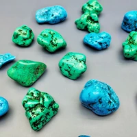Natural Turquoise Stone Unique Mineral Specimen with Vibrant Blue-Green Black Veins Raw Unpolished for Aquarium Home Decor 6