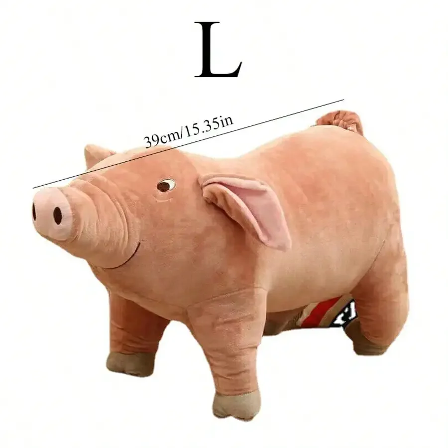 لعبة خنزير وردي محبوب - لعبة قطيفة على شكل كلب من القماش الناعم مثالية للكلاب للتنازق والنوم مع يساعد على تقليل القلق والراحة المريحة #4