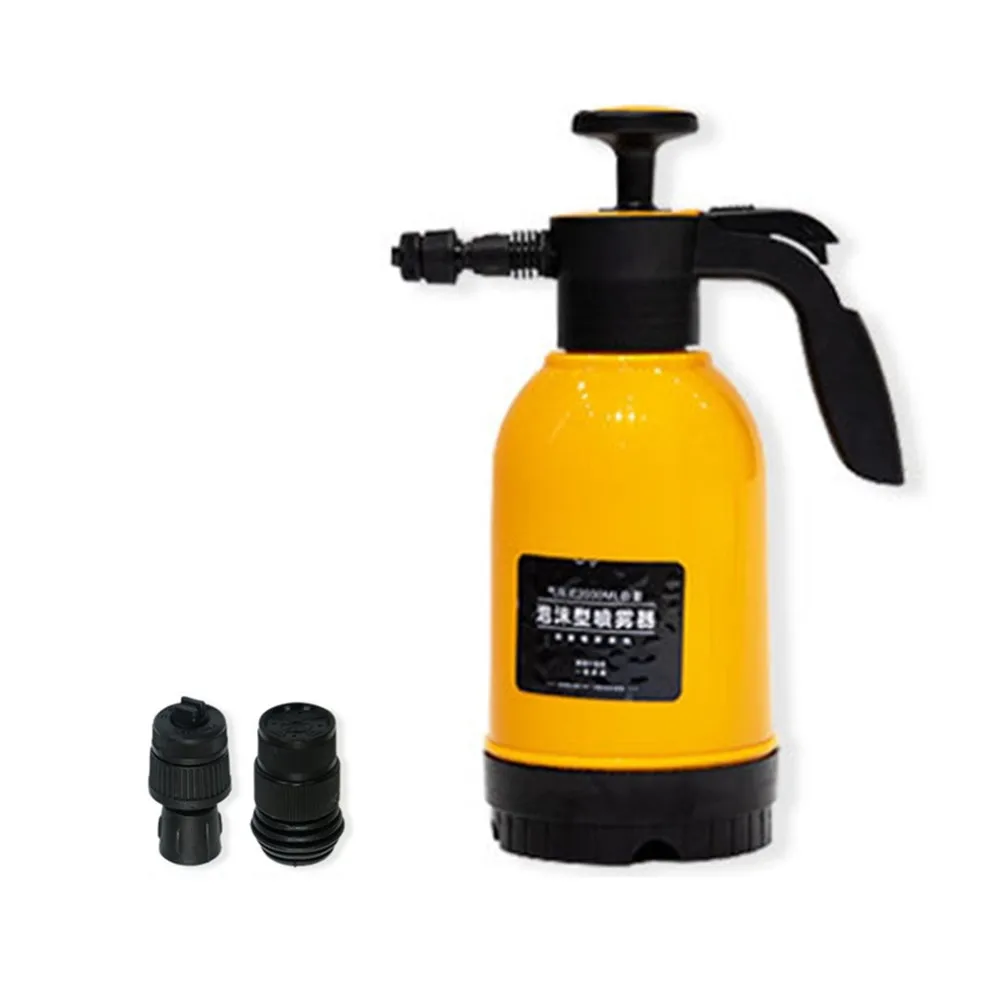 New Car Pneumatic Snow Foam Hand Sprayer 2 Litre Pump Action Pressure Spray Foamer Automobile Cleaning Tool