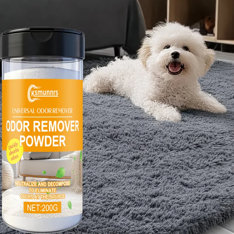 Pet Carpet Deodorizing Powder Odor Eliminator for Pet Urine Body Smells And Food Crumbs