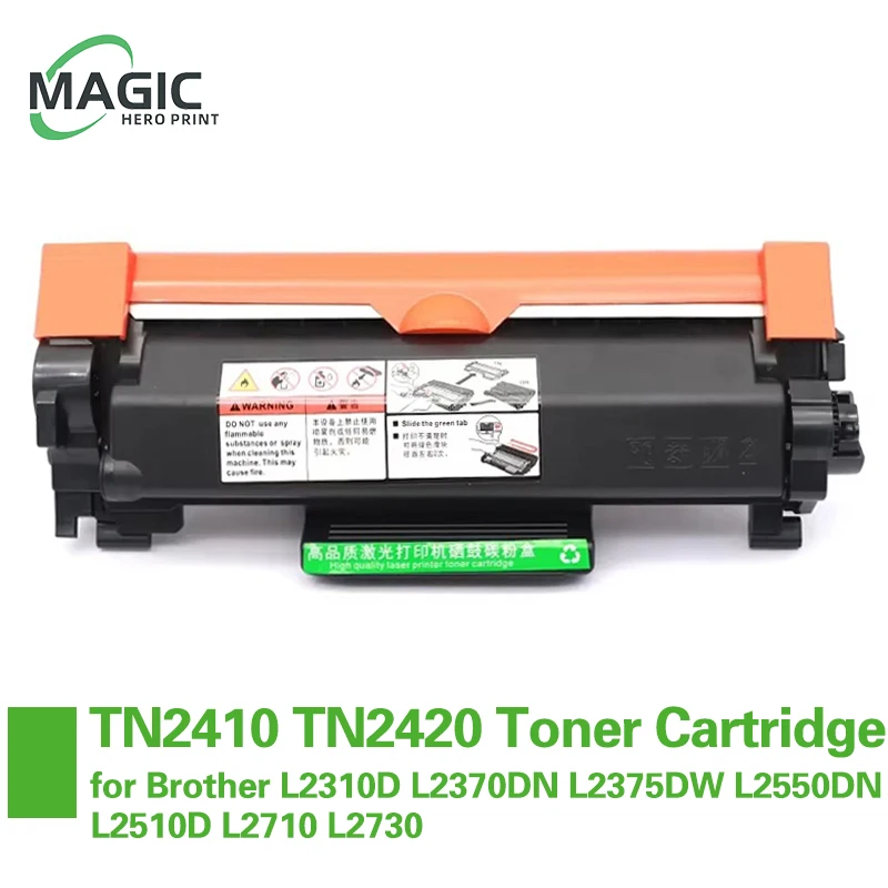 TN2410 2420 TN-2420 Avec Puce Compatible Cartouche De Toner pour Brother L2310D L2350DW L2370jazz L2375DW L2550jazz L2510D L2710 L2730