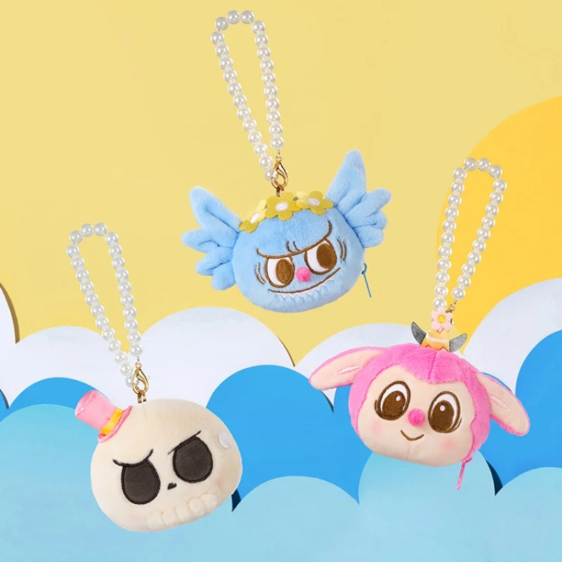 Collection de pendentifs en peluche Labubu The Monsters Party, figurine d'anime, sac à main à rabat amusant, cadeau de jouet d'anniversaire authentique, nouveau