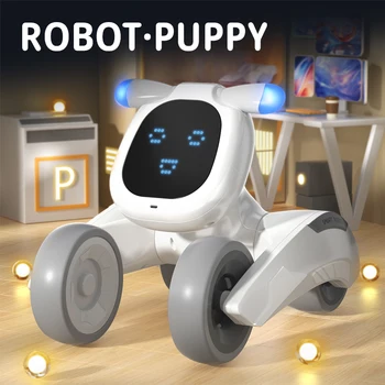 JJRC Funny Remote Control Robot Dog Voice Control Interactive Stunt Robot Dog Programmable Intelligent Interactive Stunt Robot Toy