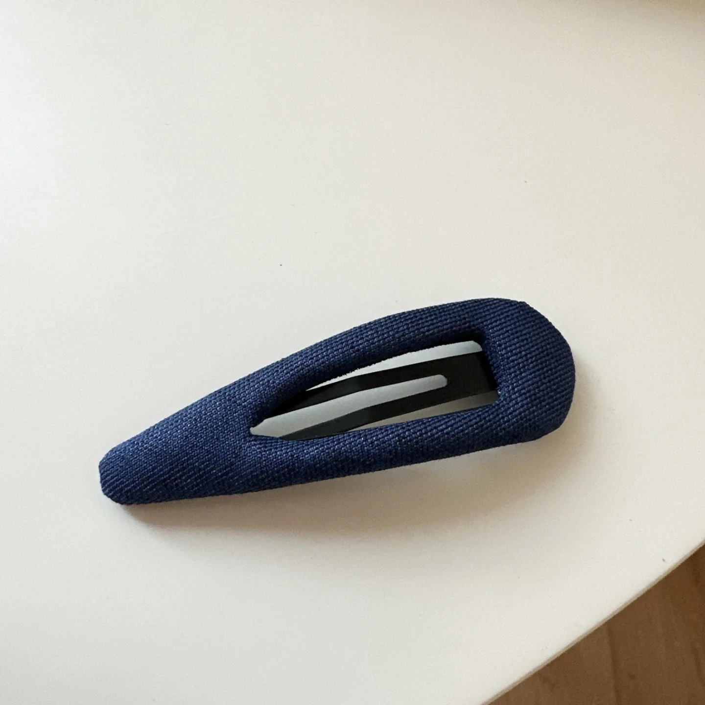 Vintage koreanische Haarspange, marineblau, gepunktet, Stoff-Haarnadel, handgefertigt, keine Schäden, Haar-Accessoires für Frauen, Haarspangen für Mädchen – Detail 24