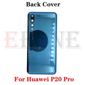 Bilashmart Huawei P20 Pro Back Battery Glass Cover Rear Panel Door Housing Case With Camera Lens