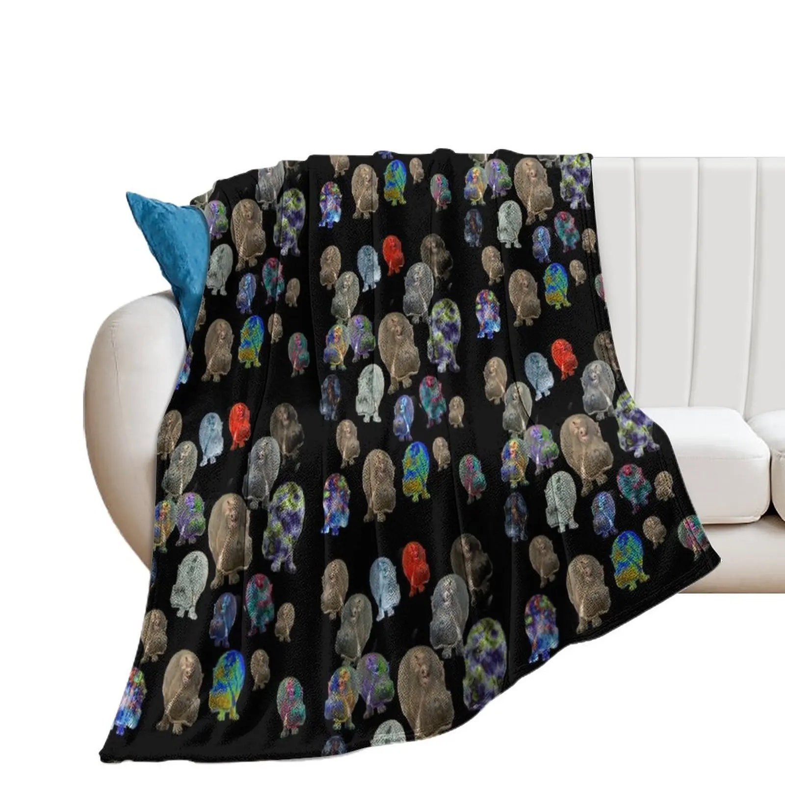 

Crazy Hippo Multiplied Throw Blanket Hairys Decorative Sofa Decorative Throw Blankets