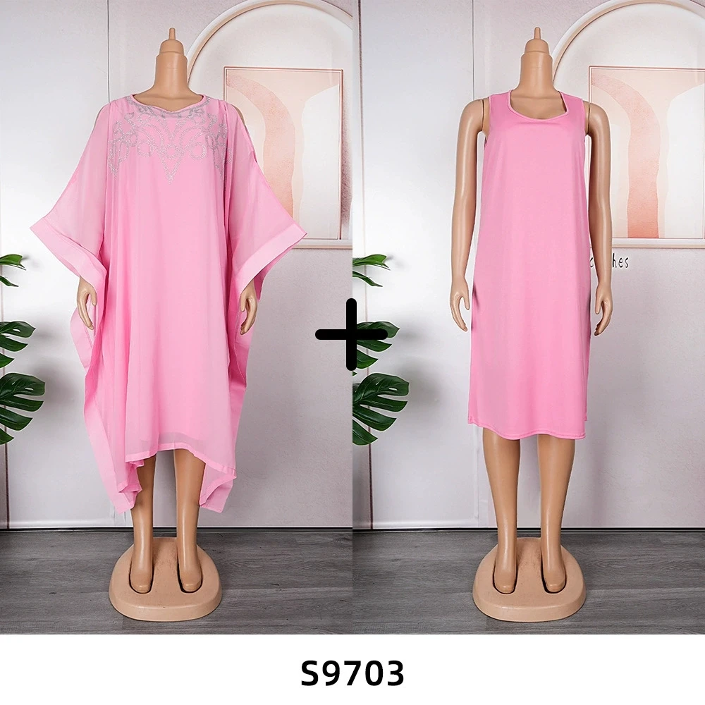 Vestidos africanos de moda para mujer, vestido elegante de lujo con diamantes para fiesta, boda, graduación, cumpleaños, vestido de noche Ankara Dashiki, ropa