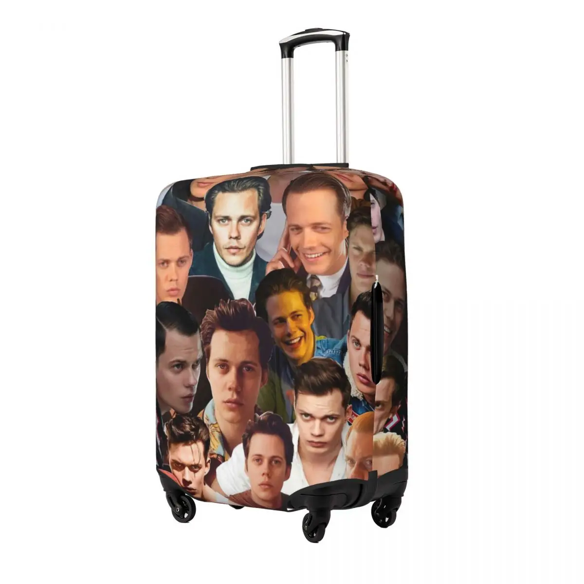 Bill Skarsgard Photo Collage Print Luggage Protective Dust Covers Elastic Waterproof 18-32inch Suitcase Cover