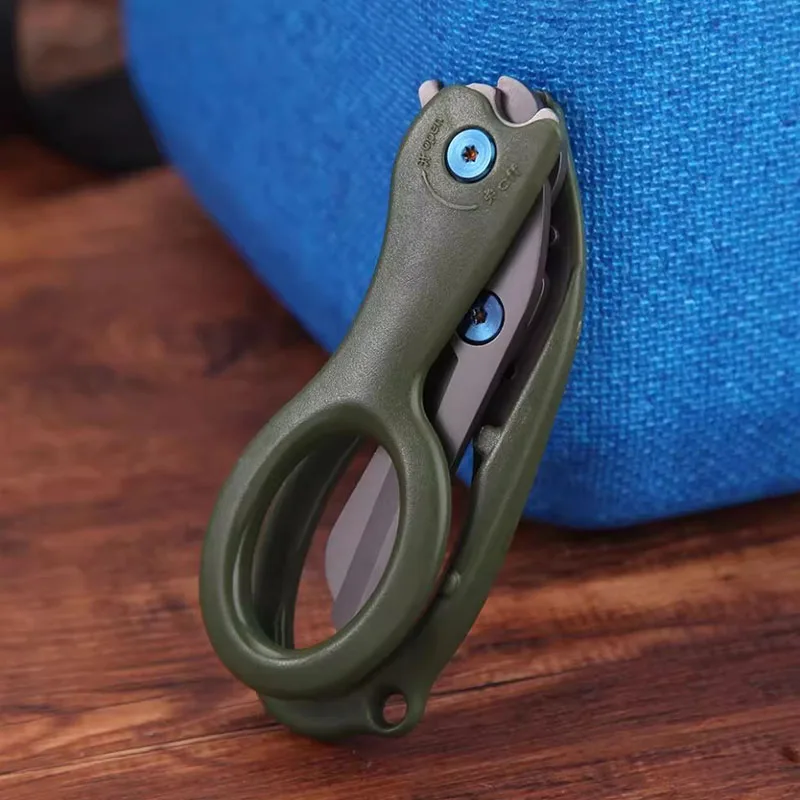 Rescue Scissors Trauma Scissors Multitool Outdoor Emergency Foldable Scissors Made of Stainless Steel