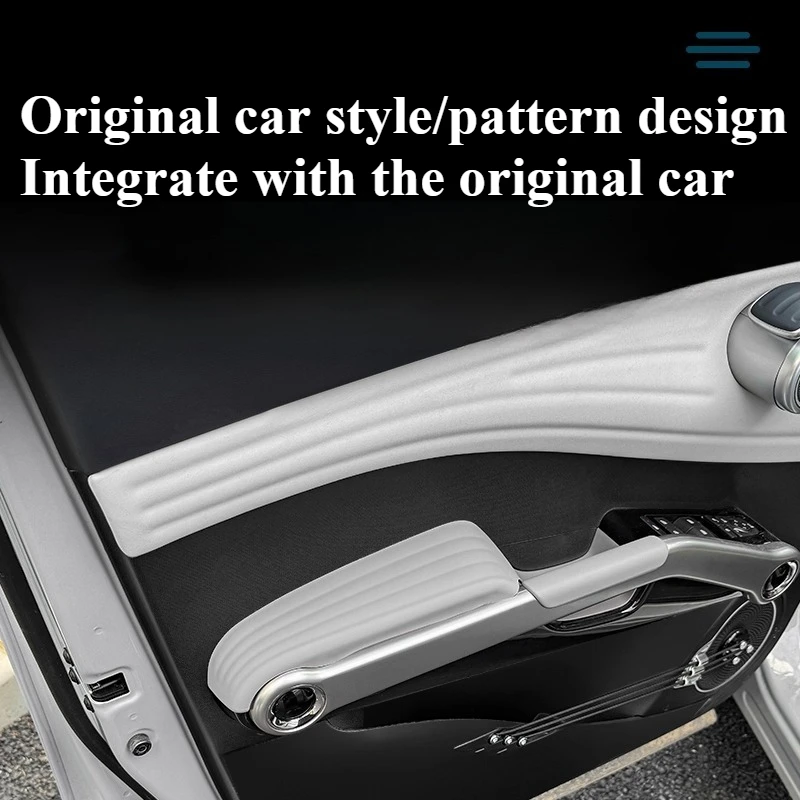 ل BYD Atto 3 Yuan Plus مسند ذراع باب السيارة بطانة حماية من السيليكون سيليكون مكافحة زلة حصيرة أربعة باب مسند الذراع الوسادة #2