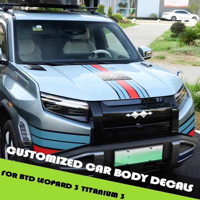 

Car Personality Body Sticker Fit for BYD Leopard 3 Titanium 3 Modified Auto Car Body Decorative Stickers Exterior Upgrade Parts