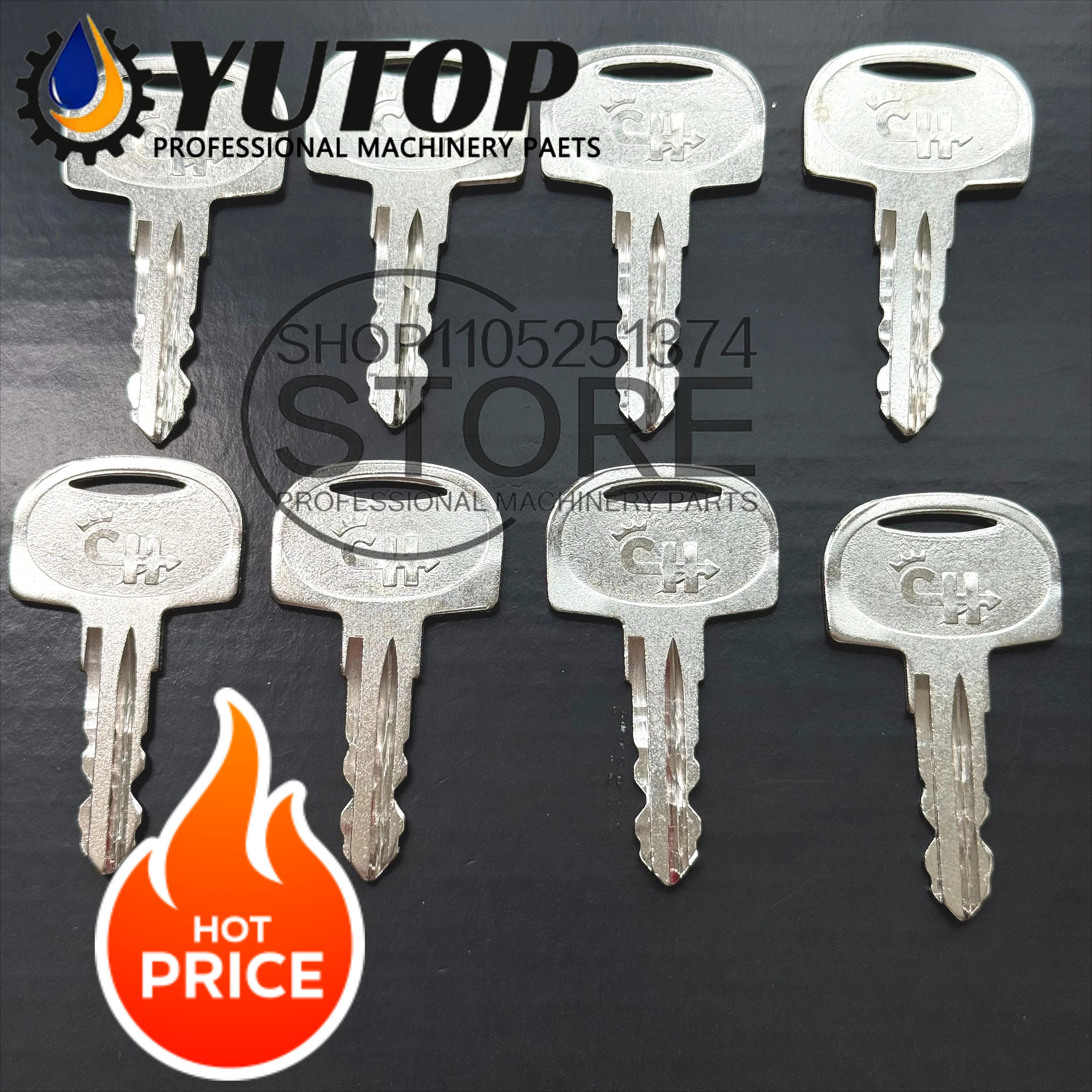 Excavator Ignition Key (1PC) for SANY SY16/26/35/50U & XCMG 15 Mini Digger