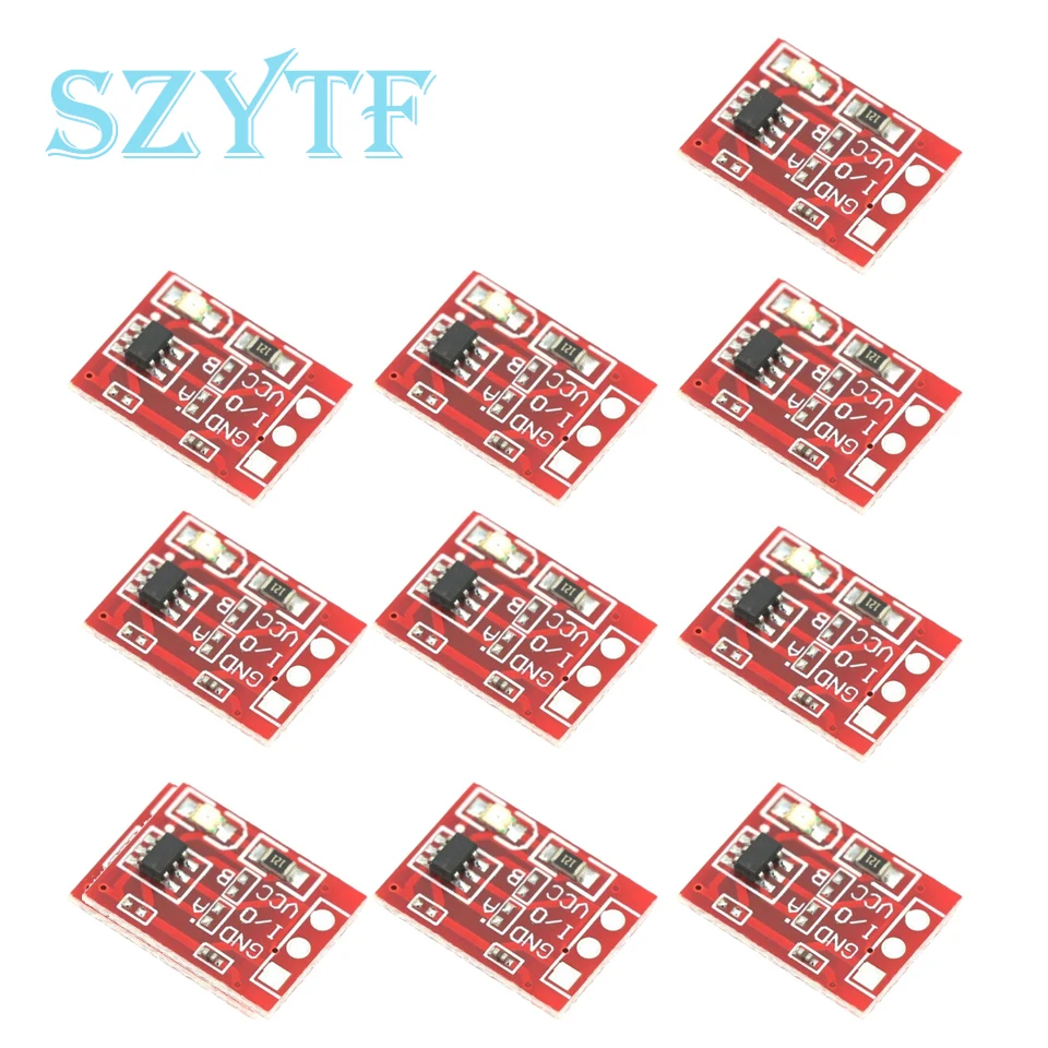 10PCS TTP223 Touch Button Module Capacitor Type Single Channel Self Locking Touch Switch Sensor
