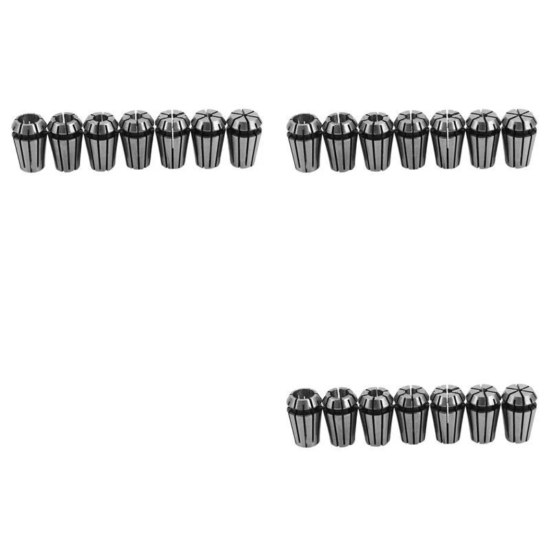 A72P 21Pcs 1-7Mm ER11 Spring Collet For CNC Workholding Engraving & Milling Lathe Tool