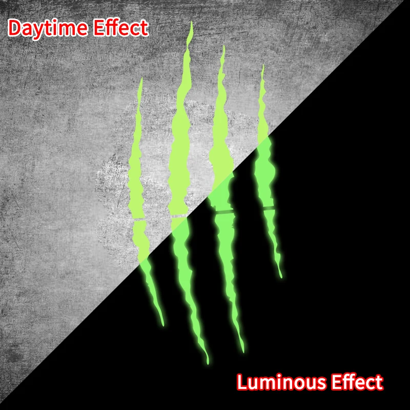 الوحش مخلب الخدوش سكوتر ملصق دراجة نارية خوذة توهج في الظلام ملصق مضاد للمياه ل القرش LS2 Arai Shoei AGV HJC جرس #6