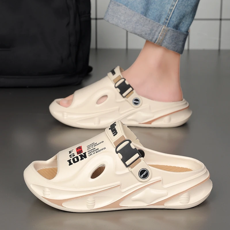 Summer Men's Outdoor Sandals Beach Slippers Comfortable Soft Clogs Men Casual Shoes Women Garden Water Shoes Men Beach Sandals image 3