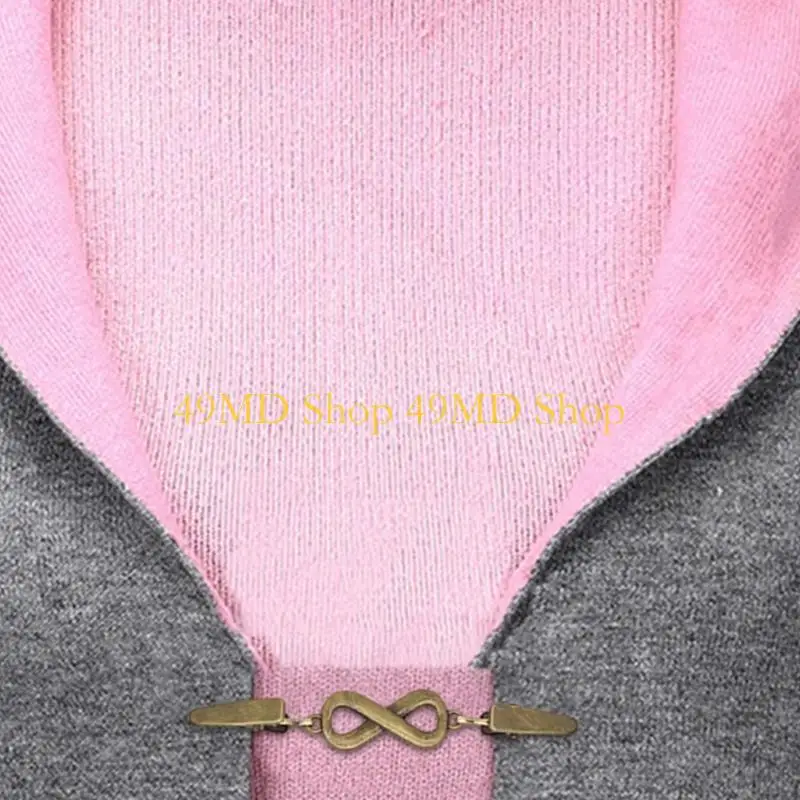 

49MD Vintage Sweater Clips ретро -платья зажимы геометрические узоры кардиган