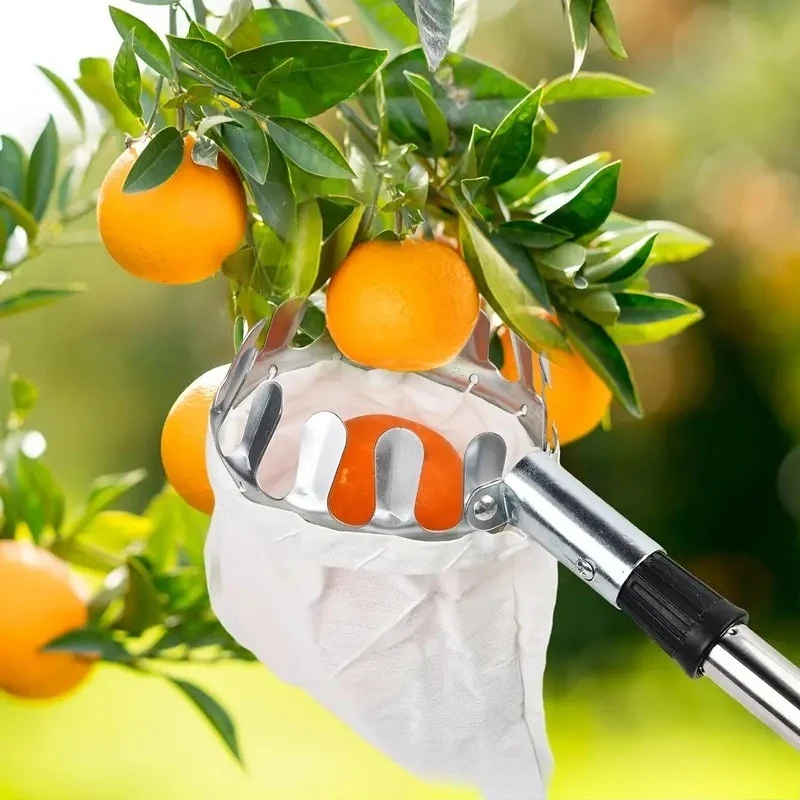 1PCS Fruit Picker, Portable Adjustable Telescopic Rod Fruit Picker, Apple Plum Picking
