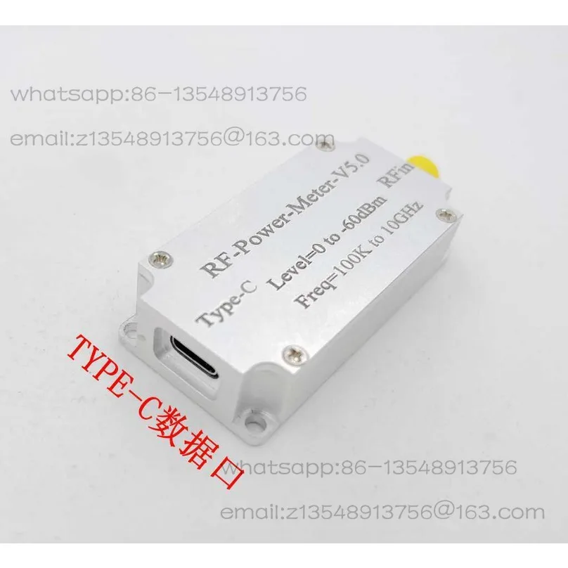 RF power meter V5 100K-10GHZ USB communication data export, power detector, amplitude measurement