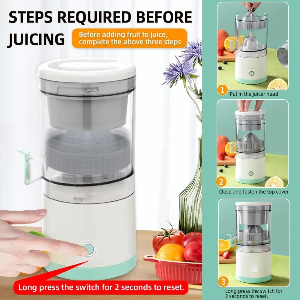 Electric Juicer Citrus Orange Squeezer Lemon Juice Fruit Blender Machines USB Charging Travel Automatic Fresh Squeezing Mixer