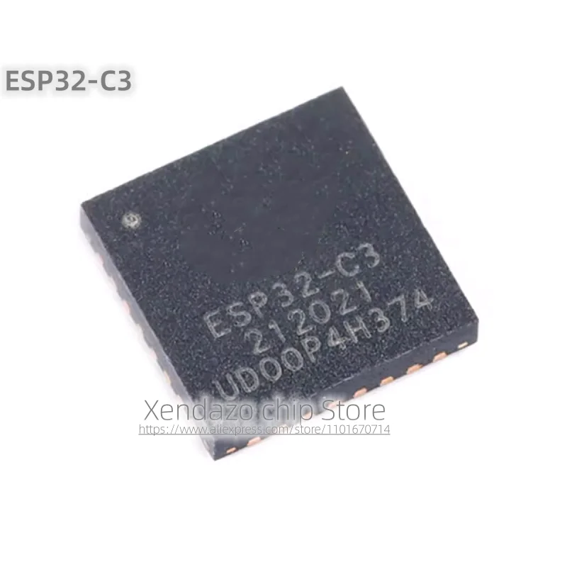 5pcs/lot ESP32-C3FN4 ESP32-C3 ESP32 QFN-32 package RF WiFi Bluetooth chip Wireless serial port transparent transmission