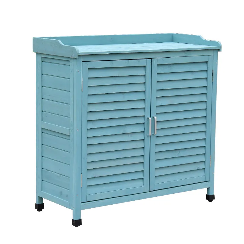 Outdoor storage cabinets: sun-protected gardening tool room, garden courtyard, balcony storage cabinet