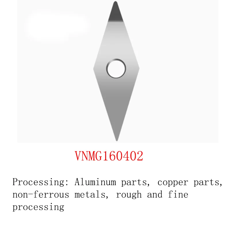 5PCS PCD Diamond CNC Insert APKT1604 DCGT 11T304 High Gloss Inserts Cutter For Copper Aluminum