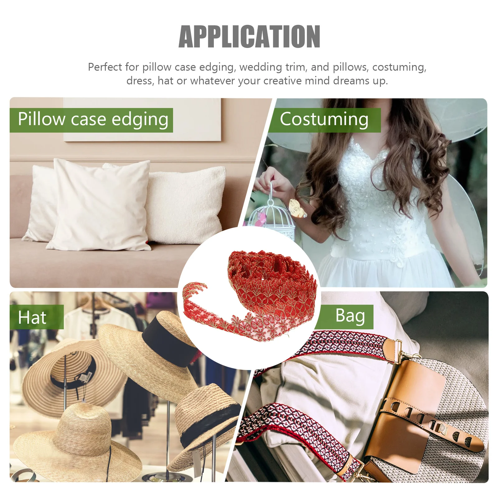 

1pc Diy Curtain Fringe Trim Wedding Dress Fabric Sewing Embroidery Decor Craft Polyester Foldable Home Decor Cosplay Costume