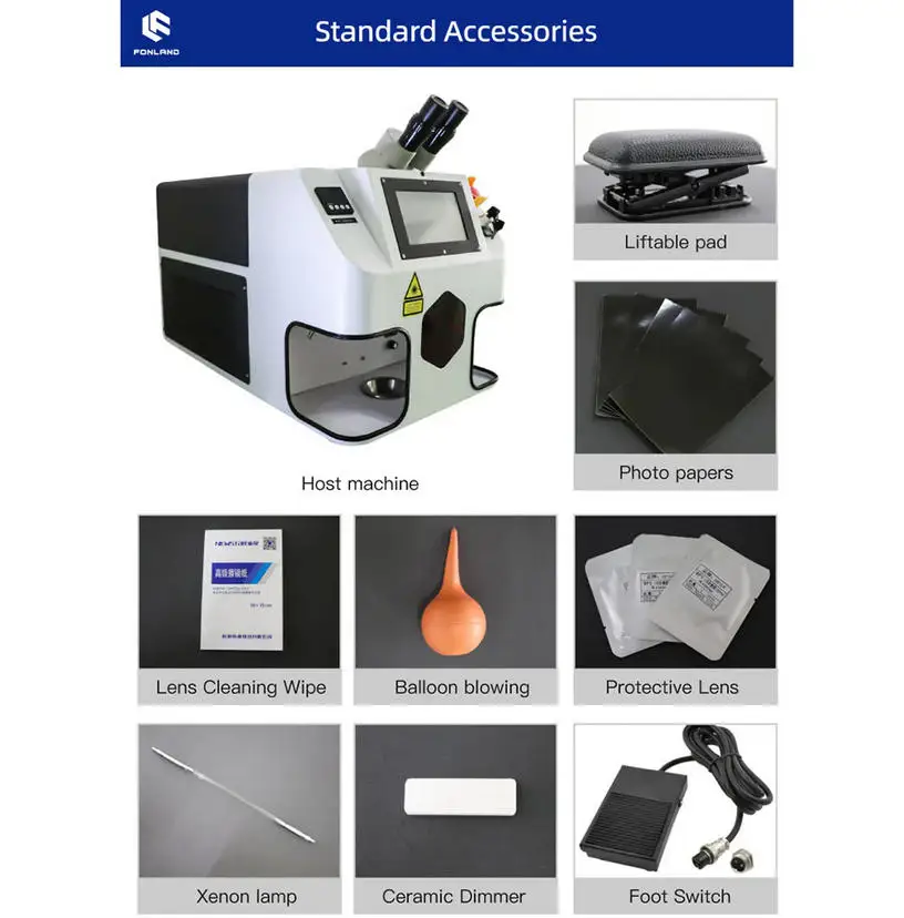 Kevollaser 150W/200W Portable Mini Desktop Laser Welding Tool for Gold Silver Jewelry Repair New Condition Handheld Welder
