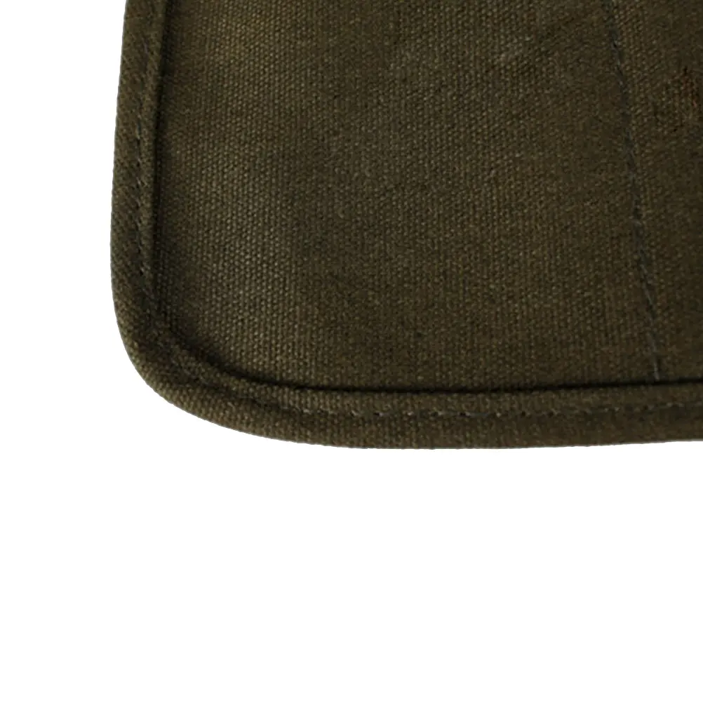

High Quality 22 Slot Canvas Paintbrush Rollup Organizer Dark Green Perfect For Protecting And Carrying Brushes