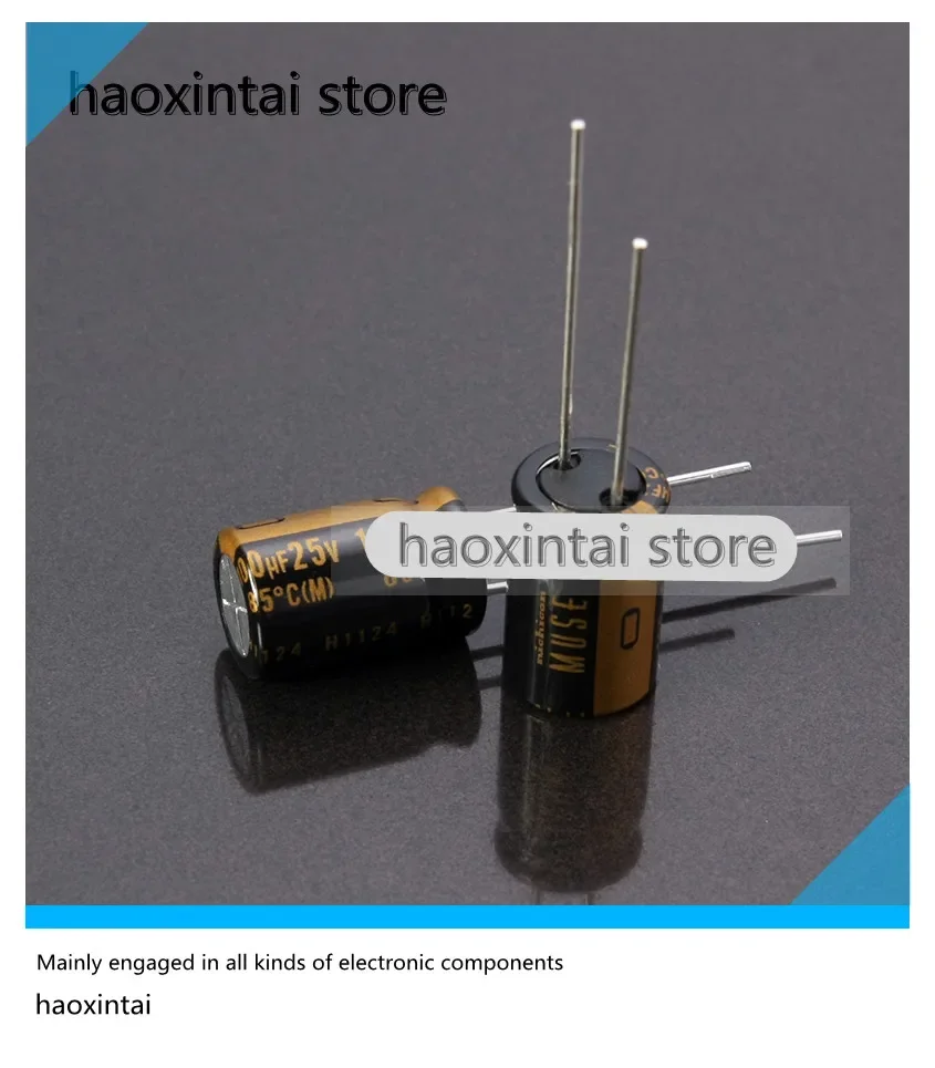 10PCS 100uF 25V 10*16MM KZ MUSE full range of Nikon Nichicon fever audio electrolytic capacitor 25V 100UF 10x16