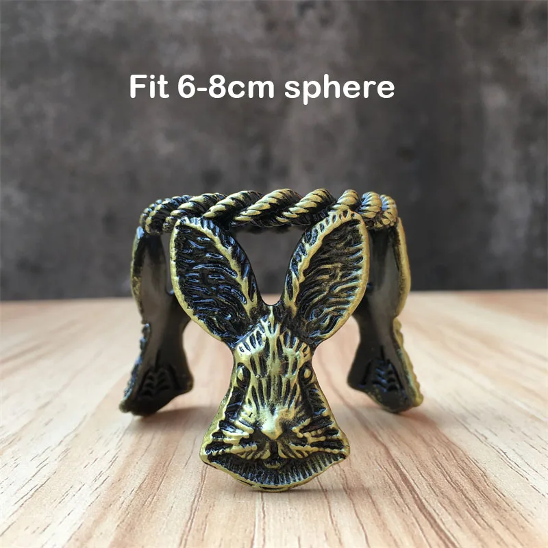 2-3pcs Metal Butterfly Flower elephant Shape Crystal Sphere Holder Ball Base Display Stand Handicraft Desktop Ornament