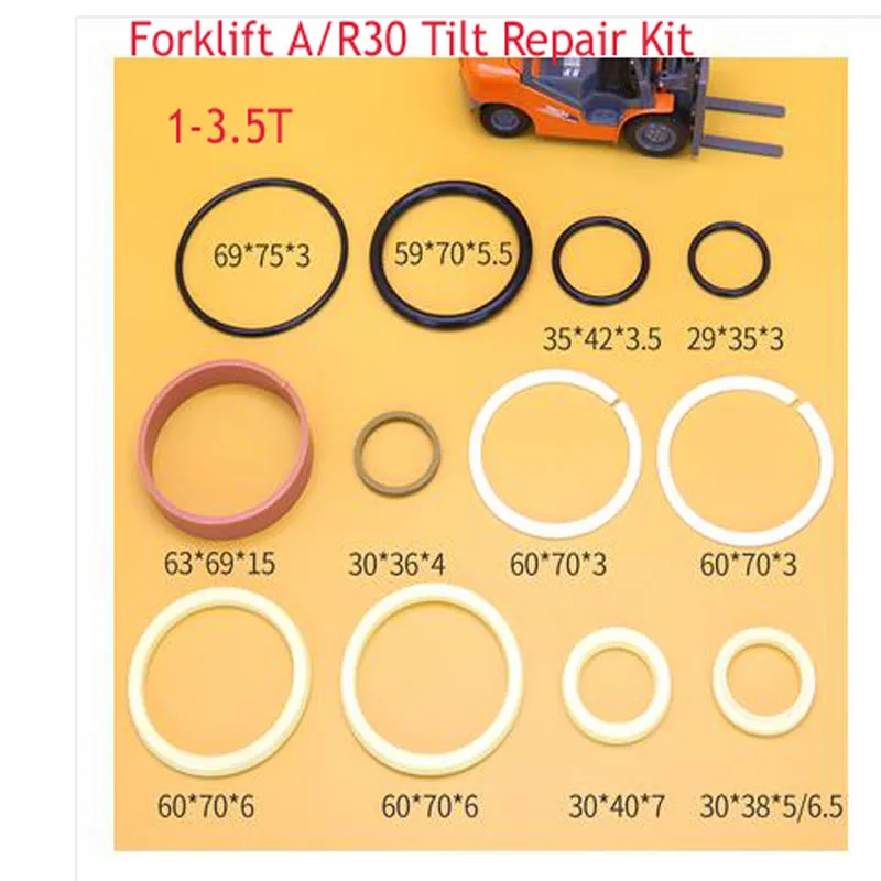 

Forklift Cylinder Oil Seal Hangcha Jianghuai Tai Lifu Lift Tilt Steering Horizontal Cylinder Repair Kit For Hangzhou Forklift