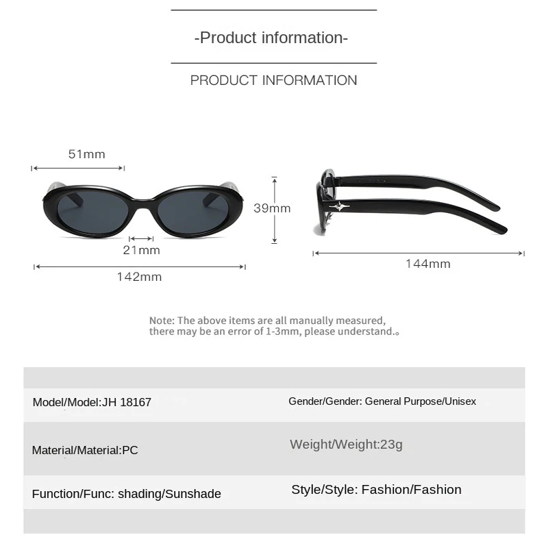 2024 nowy modny styl owalne okulary przeciwsłoneczne kobiet mężczyzn ochrona przed słońcem dla projekt podróżny mody okulary przeciwsłoneczne w