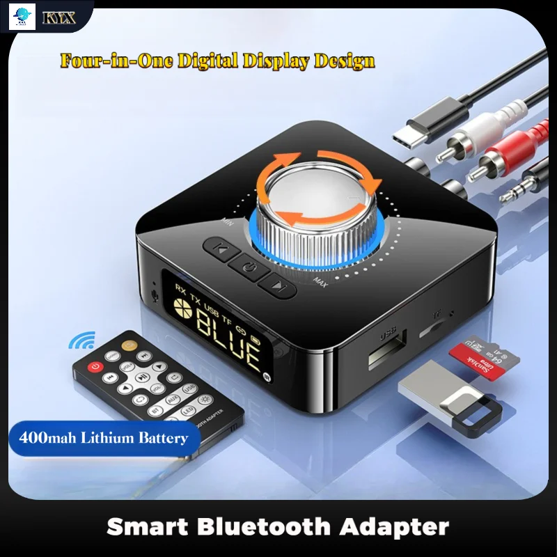 

Bluetooth Wireless Adapter Audio Receiver 3D Stereo Music TF Card RCA 3.5mm 3.5 AUX Jack For Speakers Laptop TV Power