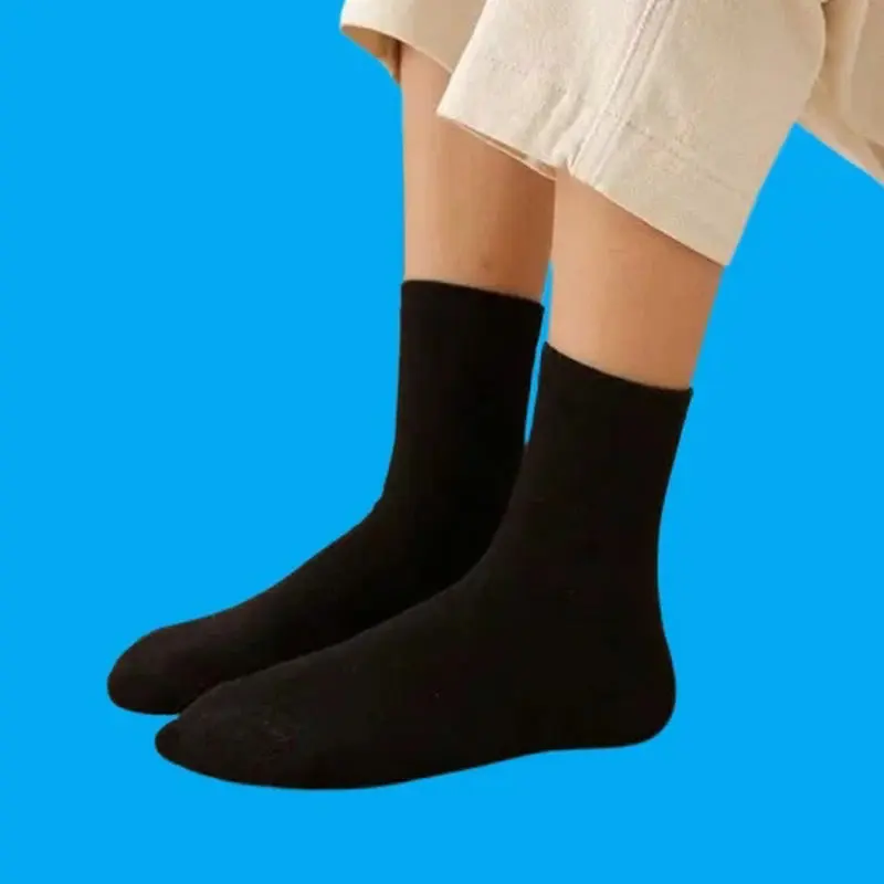 5/10 Pairs 2024 New Breathable Men's and Women's Long Socks Spring and Summer Flat Socks Black and White Gray Socks Hot Socks