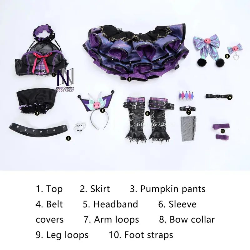 DY20Game Naraka: Bladepoint Yu Linglong Cosplay Costume Top Quality Anime Purple Lolita Cute Dress for Women Girls Roleplay Comi